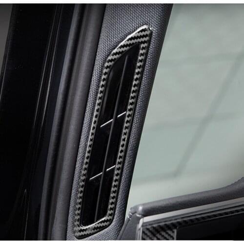 For Audi A6 C8 2019 Car Styling Front Column A/C Air Outlet Vent Panel Cover Trim Frame Sticker Interior Accessories