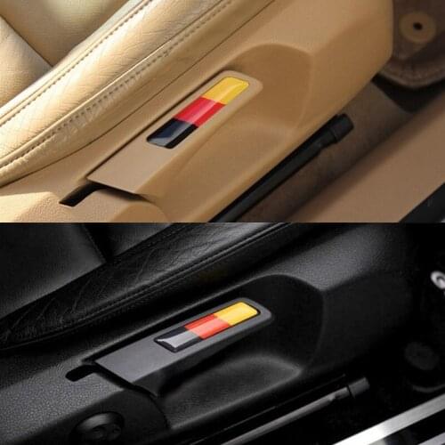 Germany Flag Emblem Logo Car Shape seat Lift Handle Wrench Decorative Sticker For Volkswagen VW Golf 5 6 MK5 MK6 GTI