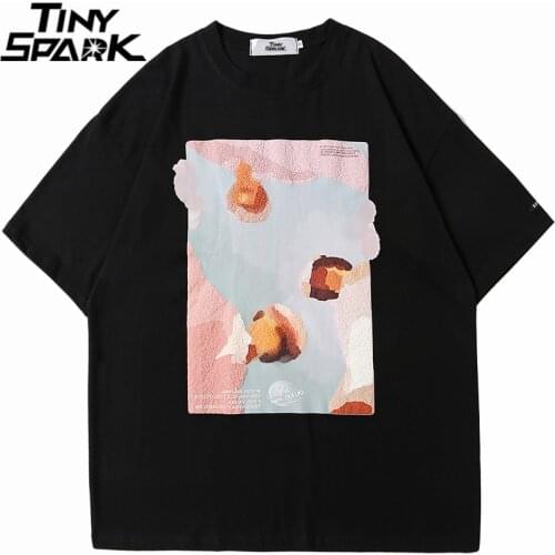 Hip Hop Streetwear Graphic T-Shirt 2021 Men Harajuku Cotton Tshirt Spring Summer Short Sleeve T Shirt Loose Casual Tops Tees