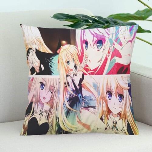Absolute Duo Pillow Cover Bedroom Home Office Decorative Pillowcase Square Zipper Pillow Cases Satin Soft