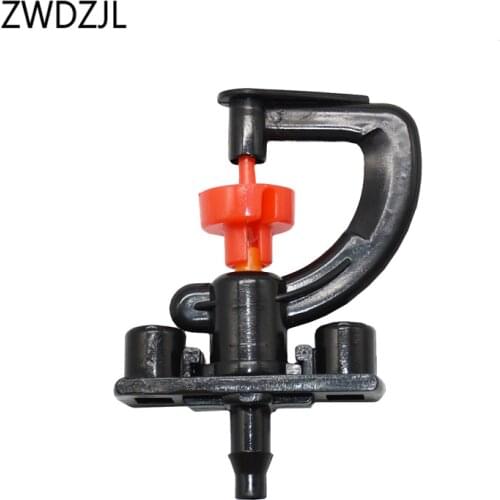 Drip irrigation 360 Degree Rotating Sprinkler Nozzle G Type Suspension nozzle Micro Sprinkler connection 1/4 hose 8pcs