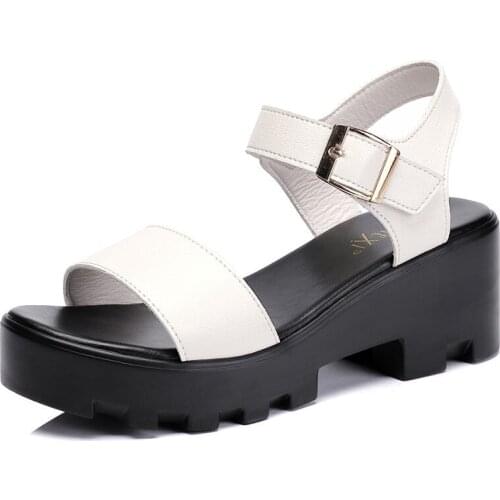 Summer Cool Women Platform Sandals Cheap And High Quality Ladies High Heels Sandals Summer New Waterproof Platform Sandals