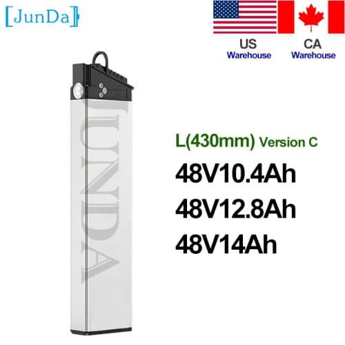 48v 10ah 12.8Ah li-ion foldable bicycle battery 36v samebike Folding ebike lithium batteria with charger for 350w 500w 750w