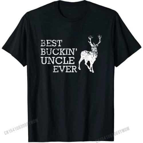 Best Buckin Uncle Ever T Shirt Funny Deer Hunting Gift Man Rife Summer Tees Cotton T Shirts Casual