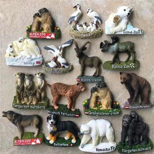 Fridge Magnet Creative 3D Export Resin Fridge Magnet Magnetic Sticker Original Products Animal Bird