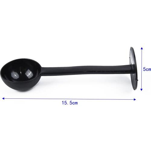 1pc Coffee Spoon 15.5CM Measuring PP Tamping Scoop Coffee Tamper Black Tools