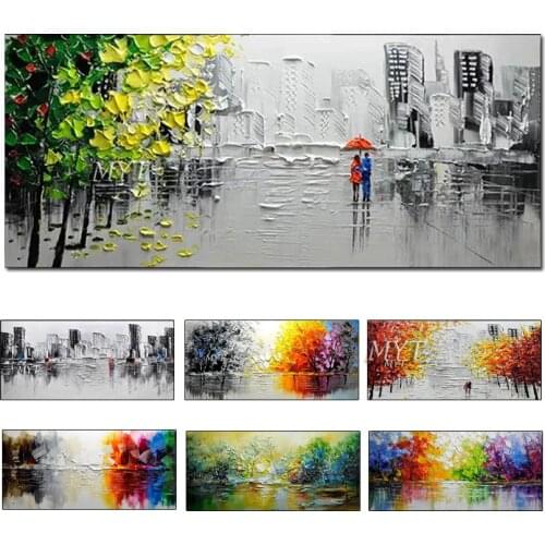 MYT Abstract art painting modern wall art canvas pictures large wall paintings handmade oil painting for living room wall decor