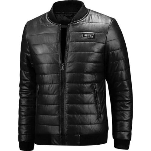 2021 New Warm Autumn Winter Leather Jacket Men Plus Size M~7XL 8XL Casual Mens Motorcycle PU Leather Jackets and Coats