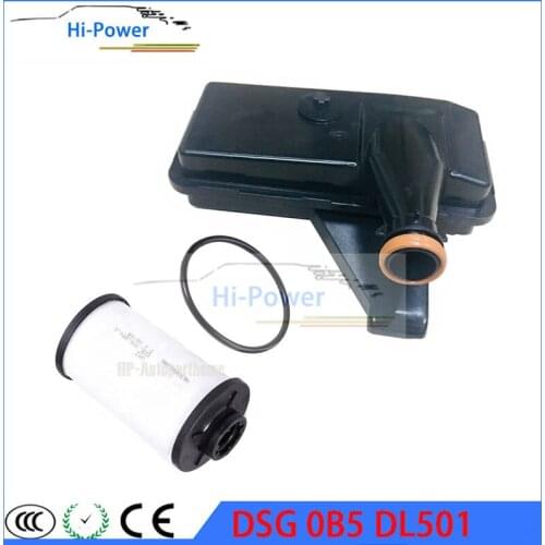 New 0B5 DL501 DSG Auto Transmission Gear oil Filter 0B5325330A 0B5325429E For Audi