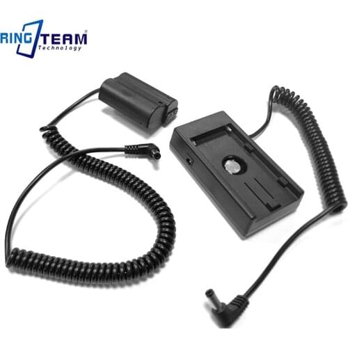 7.2V / 12V NPF Battery Plate with Coiled DC Cable + ep-5b for Nikon 1V1 D7200 D7100 D7000 D810 D810A D800 D800E D750 D850 D610
