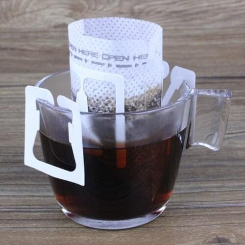 Portable Drip Coffee Powder Bags Filter Paper Hanging Ear Drip Bag Filter 7.4*9cm