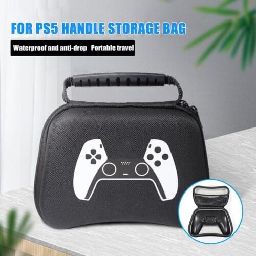 Portable Waterproof EVA Hard Shell Carrying Case Storage Bag For PS5 Game Controller Playstation5 Controller Accessories