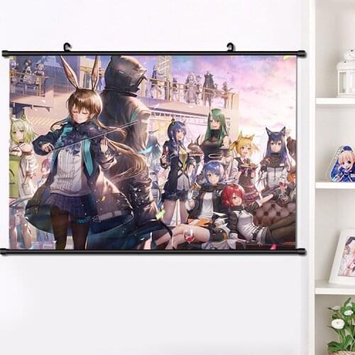 NEW Anime Games Arknights Hoshiguma HD Wall Scroll Roll Hanging Painting Poster Print Home Decor Collectible Art Gifts 40x60 cm