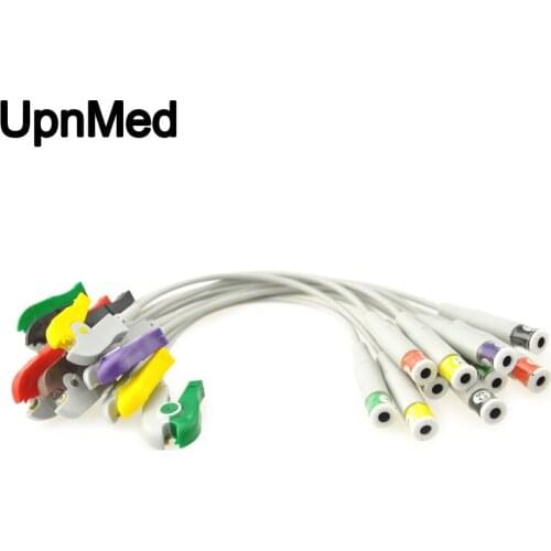 Compatible EKG Accessories for banana 4.0 adapter cable with Clip type( 20 cm length,) 10pcs per set