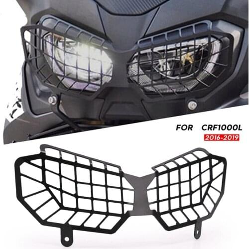 Motorcycle Headlight Guard Mesh Cover Grill Protector for Honda CRF1000L Africa Twin Adventure Sports 2016-2019