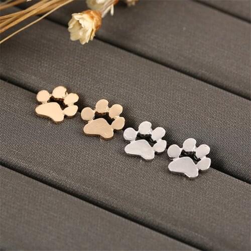 ZRM20pcs/lot Hot Creative Paw Claw Dogs Kitten Cat Earrings Feet Footprint Earrings Jewelry Lovers Valentines Day and Christmas