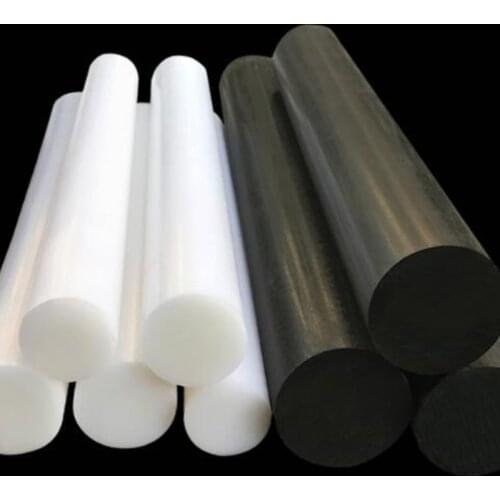 1pcs 5mm-60mm OD Polyoxymethylene POM Black Polyacetal Solid Damping Buffer Machinable Plastic Round Bar Stock Pin 250mm Length