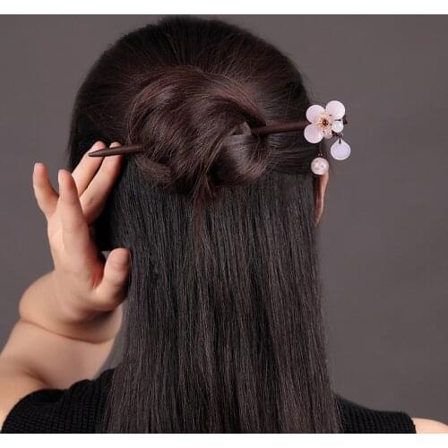 1 pcs New Hanfu Ancient Style Hairpin Step Shake Tassel Headdress Daily Hair Stick Cosplay Accessories Decor Women Girl Gift
