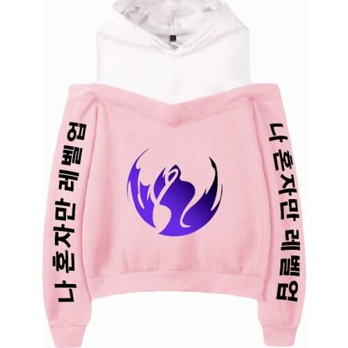 2021 Solo Leveling Hoodies Female Off Shoulder Sweatshirt Womens Pullover Harajuku Streetwear Korean Manga Loose Clothes