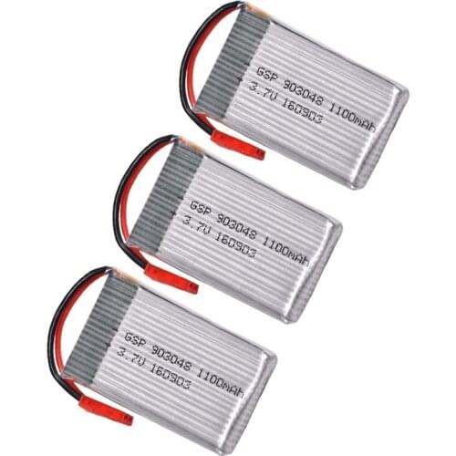 3pcs/lot 3.7V 1100mah 15C 1S VOLT 20C Lipo Battery Akku For RC Helicopter