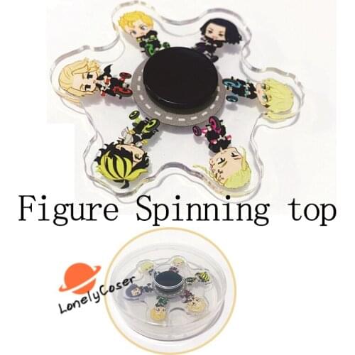 Anime Tokyo Revengers Figure Cosplay Props Accessories Manjiro Ken Kimetsu No Yaiba Acrylic Spinningtop Fans Collect Gift