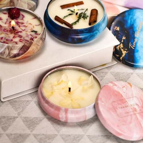 Aromatherapy candle, indoor aromatherapy, calming sleep, soybean wax, purifying air, fragrance, smokeless household sleep incens