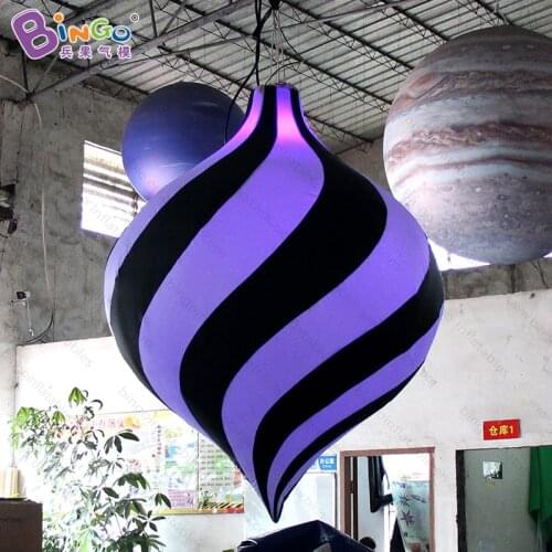 Free delivery inflatable lighting decoration for sale 2018 air spiral led light toy balloon for wedding party stage decoration