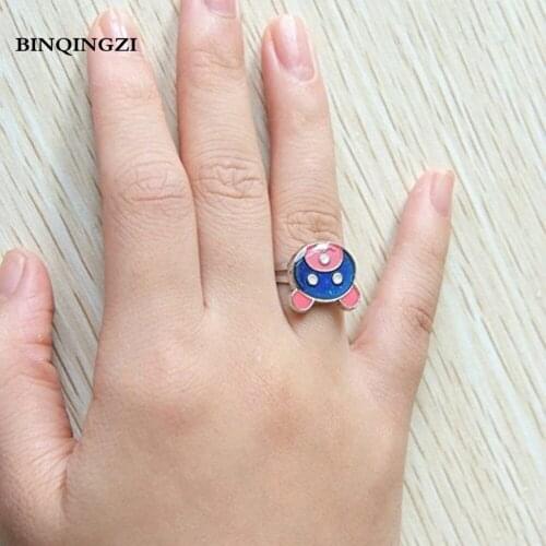 BINQINGZI Color Change Rings Mood Bear ring Stainless steel Graduation Couple ring anel Party