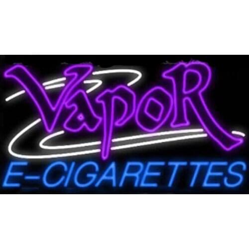 Decorative Light Vapor Cigarettes Shop Neon Bulbs Light Signboard Custom Logo Beer Lamp In The Room Handmade Real Glass Tube