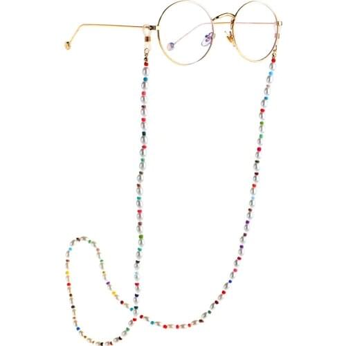 Cord Holder Eyewear Accessories Handmade Beads Sunglasses Chain Women Men Eyeglasses Cord Holder Lanyard Rope Strap