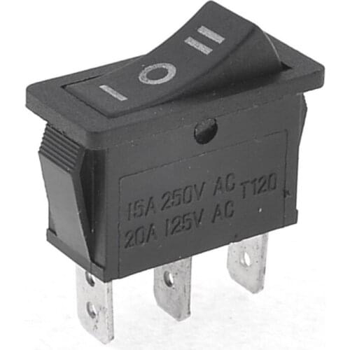 GTBL AC15A/250V 20A/125V 3 Pin SPDT ON-OFF-ON 3 Position Snap Rocker Switch