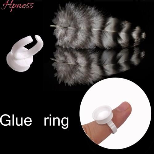 Wholesale 100Pcs Disposable Eyelash Extension Glue Rings,Eyelash Extension Glue Holder Holder glue container