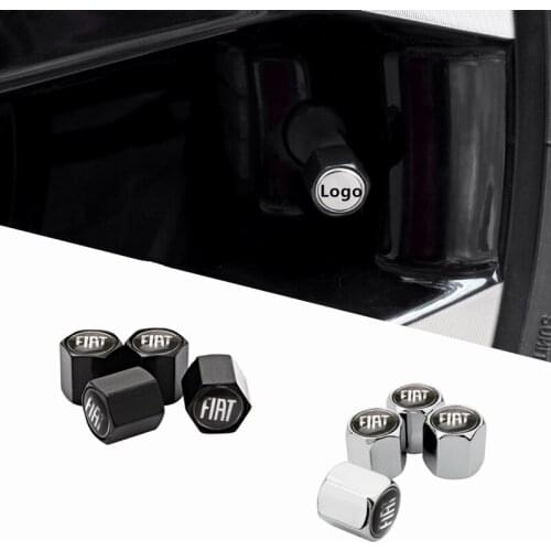 4pcs Car Wheel Tire Air Valve Caps Stem Cover for Fiat Logo 500 500c Punto Stilo Siena Aegea Doblo Vehicle Styling Accessories