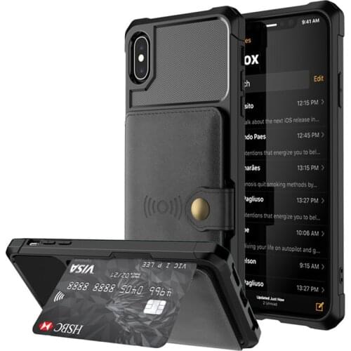 Leather Phone Case for iPhone XS MAX XR 11 Pro iPhone 12 Mini 12Pro Max Case of Magnetic Absorption Car-Mounted Protective Cover