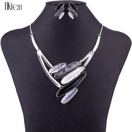MS1504649 Fashion 6 Colors Jewelry Sets High Quality Necklace Sets For Women Jewelry Multicolored Resin Unique Design Party Gift