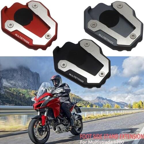 New For Ducati Multistrada 1200 MULTISTRADA 1200 Motorcycle Kickstand Foot Side Stand Extension Pad Plate accessories
