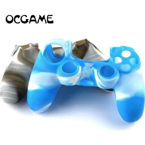 10 colors New Camouflage Silicone Protective Case Skin Grip Cover for ps4 Game Controller Protective