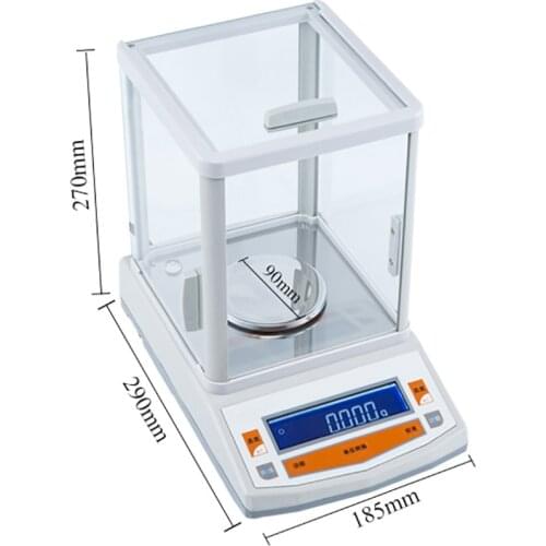 Solid Analytical Balance 100/200/300 x 0.001g 1mg Electronic Digital Scale Balance Lab Precision Scale With windshield 110V/220V