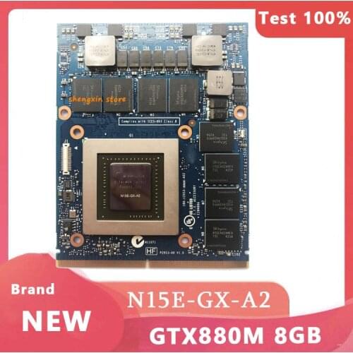 Original N15E-GX-A2 GTX 880M GTX880M 8GB Graphics Video Card JH9PP For Laptop DELL M17X R4 R5 M18X R2 R3