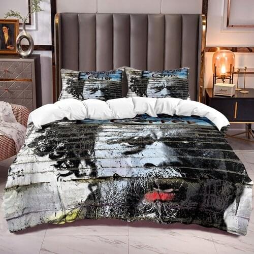 Graffiti on Wall Print Duvet Cover with Zipper Closure White Reverse Bedding Comforter Cover for Kids Teens