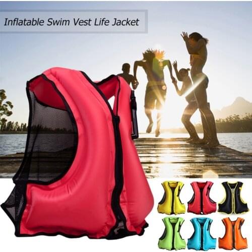 Life Vest 1PC Adult Children Swimwear Portable Mouth Blowing Buoyancy Outdoor Diving Surfing Water Sports Life Jacket