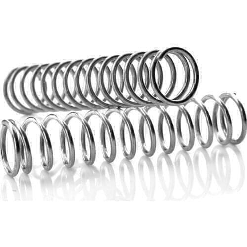 Steel Pressure Spring ,1PCS, Spring,Wire Dia 0.5/0.6mm Outer Dia 4/7mm Length 120-305mm