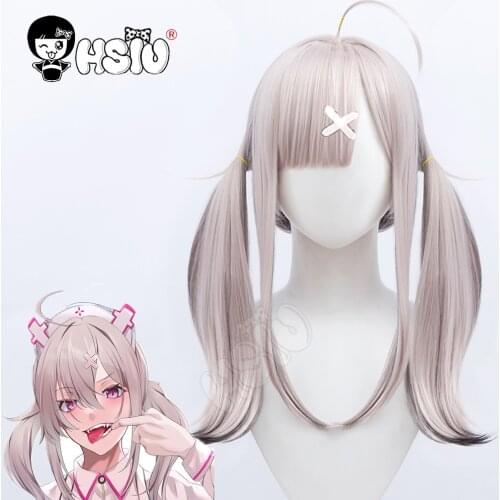 Sukoya Kana Cosplay Wig 「HSIU 」Gray pink gradient gray black Long hair Free Brand wig cap Fiber synthetic wig