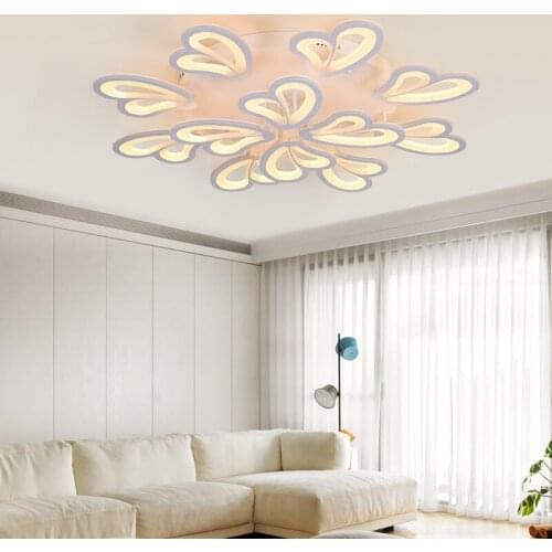 LED ceiling lamp hall headlights home lamp living room led bedroom modern ceiling lights rgb dimmable led ceiling light lustre