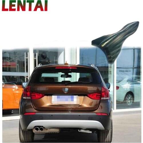 LENTAI Universal Car Carbon Fiber Shark Fin Roof Tail For Ford focus 2 3 mk2 fiesta Suzuki swift grand Hyundai i30 Accessories