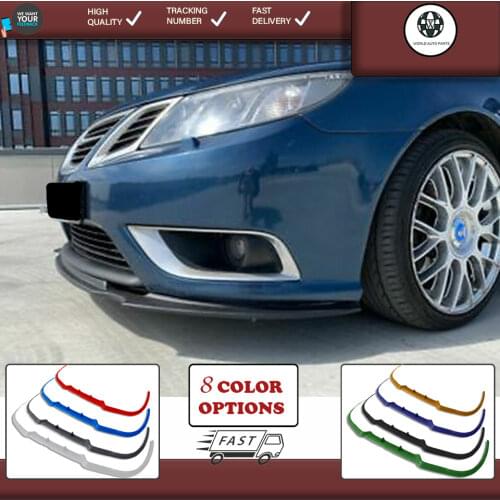For saab 9-3 mk1 mk2 front lip universal spoiler lip bumper 3 piece free fast shipping designed full harmony body kit design