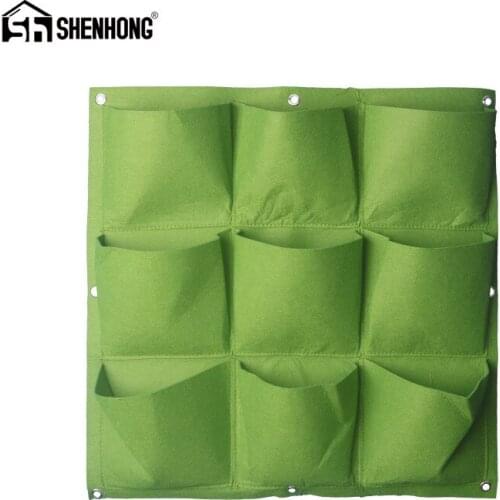 Multiple Styles Vertical Grow Bag Gardening Wall Hanging Felt Bonsai Bags Flowers Growing Pot Growing Bags