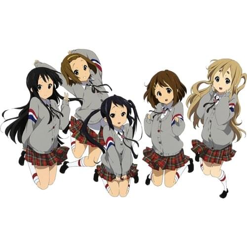 Hot 13 cm X 7.9cm For K-ON Car Stickers Auto Conditioner Decal Vinyl Car Wrap Laptop Waterproof Suitable For VAN RV car Laptop