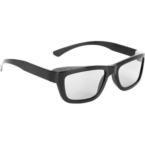 1 PC Circular Polarized Passive 3D Glasses Stereo Black For 3D TV Real D IMAX Cinemas