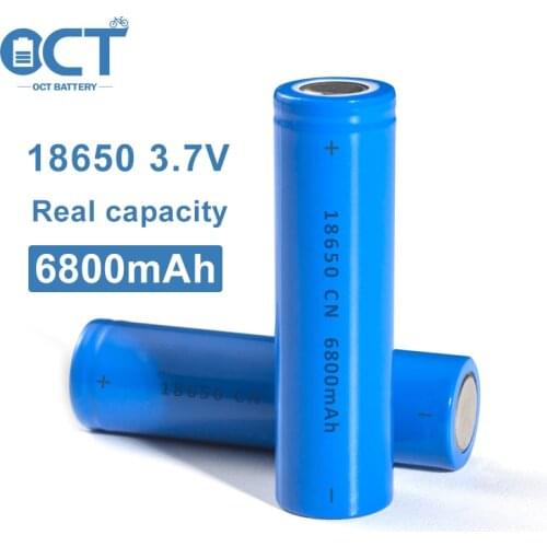 18650 3.7V 6800mAh Deep Cycle Batteries LiFePO4 High Quanlity Lithium Li-ion Rechargeable 18650 Battery Cell Factory Price